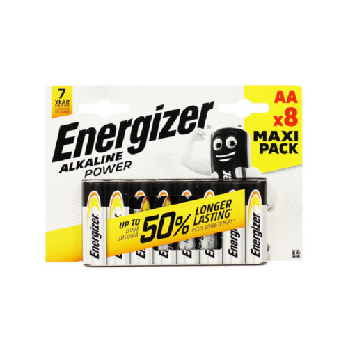 Батарейка Energizer Alkaline power LR6 AA BL8 Alkaline 1.5V (8/96) (8 шт.)