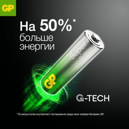 Алкалиновые батарейки GP Super Alkaline 24А ААA - 20 шт. в пленке