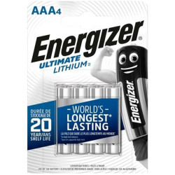 Батарейка AAA/ Батарейка Energizer Ultimate FR03 AAA BL4 Lithium 1.5V (4/48) (4 шт.)