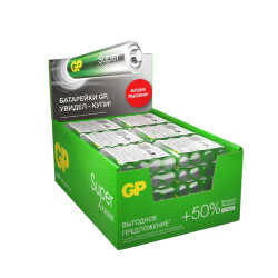 Алкалиновые батарейки GP Super Alkaline G-Tech 24А ААA - 4 шт. в пленке (4 шт.)