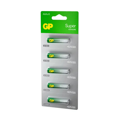 Алкалиновые батарейки GP Super Alkaline G-Tech 24А ААA - 1 шт. на отрывных блистерах