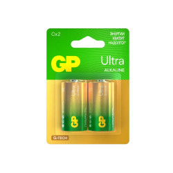 Алкалиновые батарейки GP Ultra Alkaline G-Tech 14А типоразмера C - 2 шт. на блистере