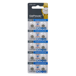 Батарейка GoPower G3/LR736/LR41/392A/192 BL10 Alkaline 1.5V (10/100/1000/36000) блистер (10 шт.)