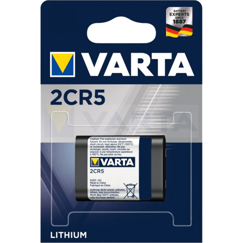 Батарейка Varta 2CR5 BL1 Lithium 6V (6203) (1/10/100) (1 шт.)