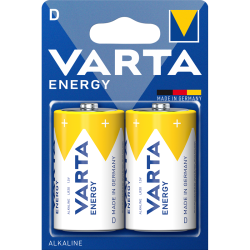 Батарейка Varta ENERGY LR20 D BL2 Alkaline 1.5V (4120) (2/20/100) (2 шт.)