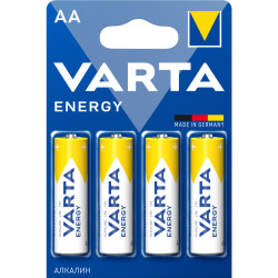 Батарейка AA/ Батарейка Varta ENERGY LR6 AA BL4 Alkaline 1.5V (4106) (4/80/400) (4 шт.)