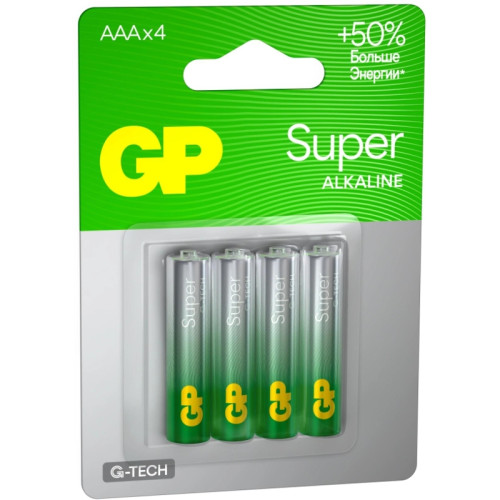 Батарея GP Super 24AA21-2CRSBC4 AAA (4шт)