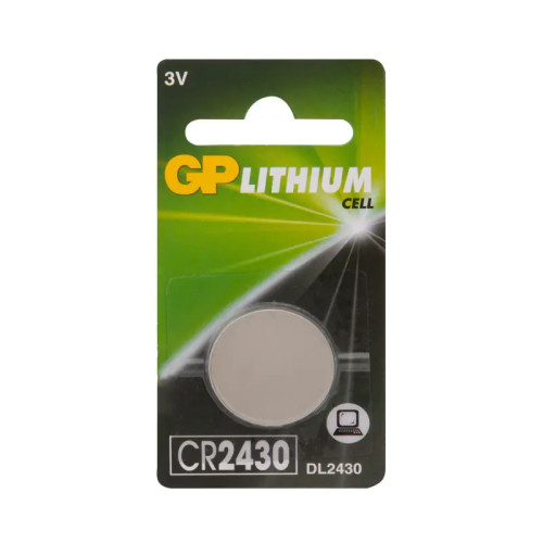 Литиевая дисковая батарейка GP Lithium CR2430 - 1 шт. в блистере