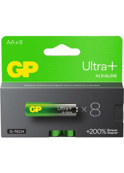 Батарея GP Ultra Plus Alkaline 15AUPA21-2CRB8 AA (8шт) блистер