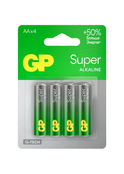 Батарея GP Super 15AA21-2CRSBC4 AA (4шт) блистер