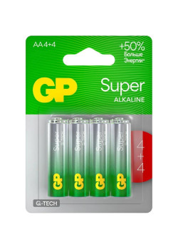 Батарея GP Super Alkaline G-Tech 15А AA NiMH 1000mAh (8шт)