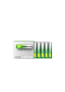 Алкалиновые батарейки GP Super Alkaline G-Tech 24А ААA - 40 шт. в пленке