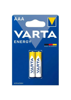 Батарейка AAA/ Батарейка Varta ENERGY LR03 AAA BL2 Alkaline 1.5V (4103) (2/20/100) (2 шт.)