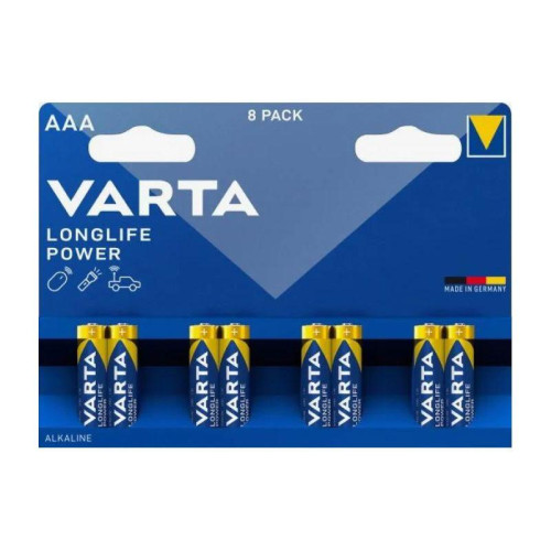 Батарейка AAA/ Батарейка Varta LONGLIFE POWER (HIGH ENERGY) LR03 AAA BL8 Alkaline 1.5V (4903) (8/160) (8 шт.)