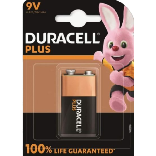 Батарейка Крона/ Батарейка Duracell Plus Крона 6LR61 BL1 Alkaline 9V (1/10) (1 шт.)