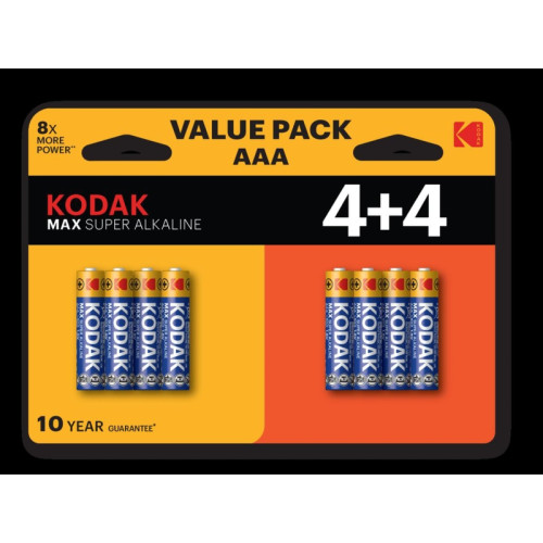 Батарейка/ Батарейка LR03 4+4BL MAX SUPER Alkaline AAA