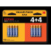 Батарейка/ Батарейка LR03 4+4BL MAX SUPER Alkaline AAA