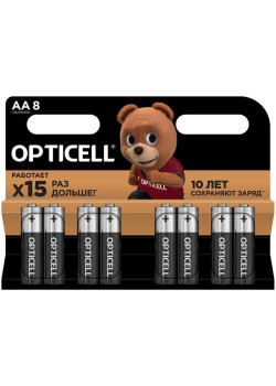 Батарея Opticell Basic LR6 AA (8шт) блистер