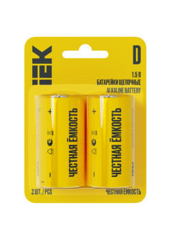 Батарейка щелочная/ Батарейка щелочная Alkaline LR20/D (блистер) I EK