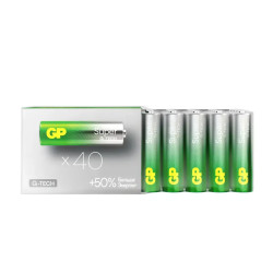 Алкалиновые батарейки GP Super Alkaline 15A AA - 40 шт. в плёнке