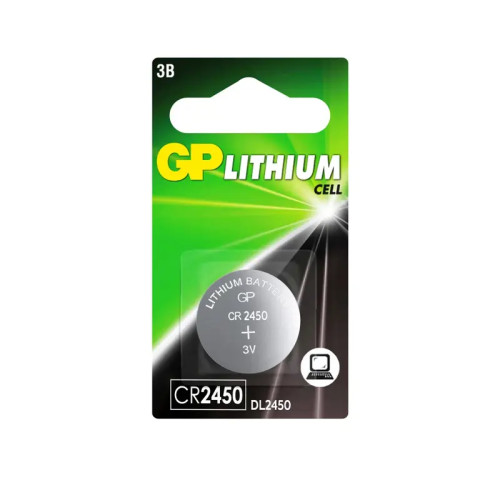 Литиевая дисковая батарейка GP Lithium CR2450 - 1 шт. в блистере