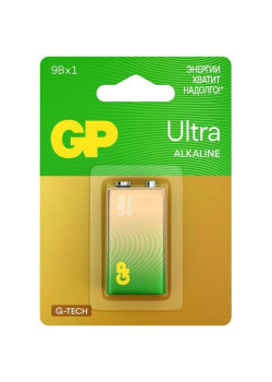 Батарея GP Ultra Alkaline 1604AUA21-5CRSBC1 9V (1шт) блистер