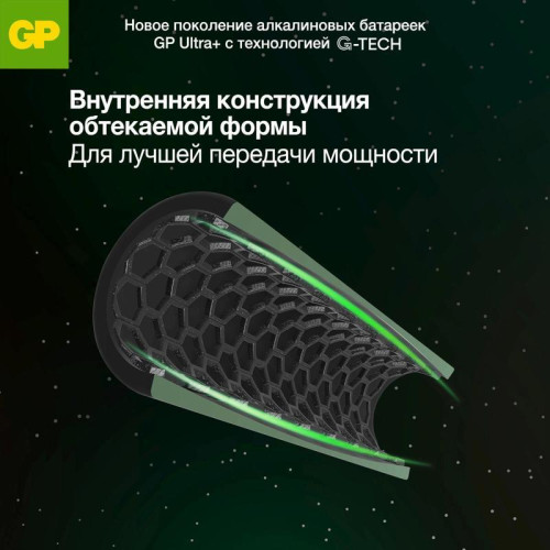 Батарея GP Ultra Plus Alkaline 24AUPA21-2CRSB4 AAA (4шт) блистер