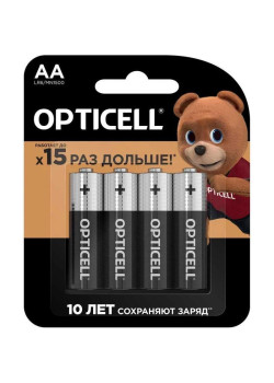 Батарея Opticell Basic LR6 AA (4шт) блистер