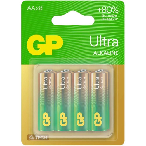 Батарея GP Ultra 15AUA21-2CRSBC8 AA (8шт) блистер