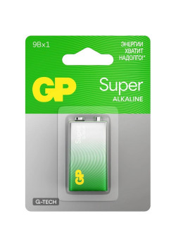 Батарея GP Super Alkaline 1604AA21-5CRSBC1 9V (1шт) блистер