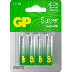 Батарея GP Super Alkaline 15AA21-2CRSBC8 AA (8шт) блистер