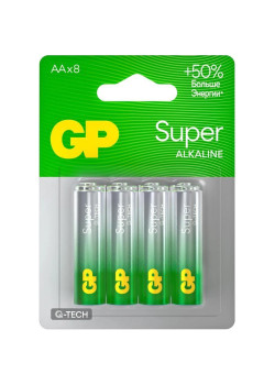 Батарея GP Super Alkaline 15AA21-2CRSBC8 AA (8шт) блистер