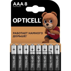 Батарея Opticell Basic LR03 AAA (8шт) блистер