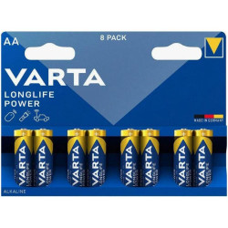 Батарейка AA/ Батарейка Varta LONGLIFE POWER (HIGH ENERGY) LR6 AA BL8 Alkaline 1.5V (4906) (8/160) (8 шт.)
