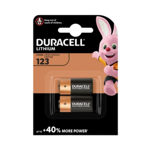 Батарейка CR123A/ Батарейка Duracell CR123A BL2 Lithium 3V (2/20/100) (2 шт.)