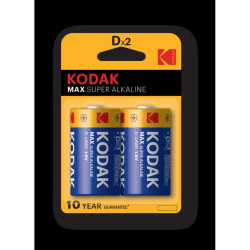 Батарейка/ Батарейка Kodak LR20-2BL MAX SUPER Alkaline [KD-2] (20/100/3200)