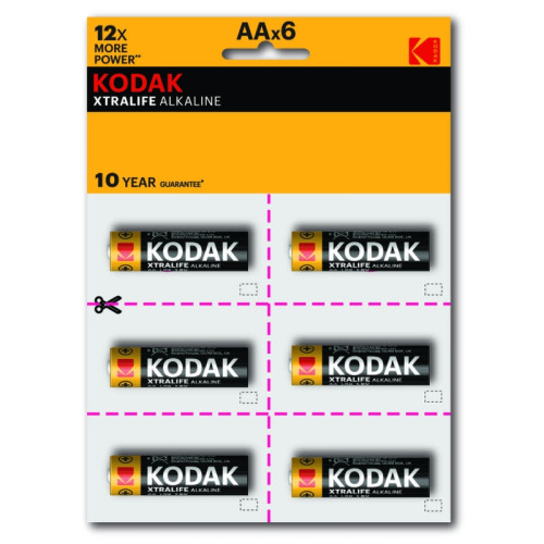 Батарейка/ Батарейка LR6-12BL perforated (6x2BL) XTRALIFE Alkaline [KAA-2x6 perf] (144/576/18432)