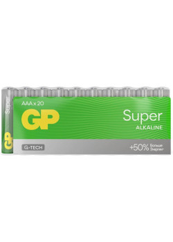 Батарея GP Super Alkaline 24AA21-2CRSWC20 AAA (20шт) спайка