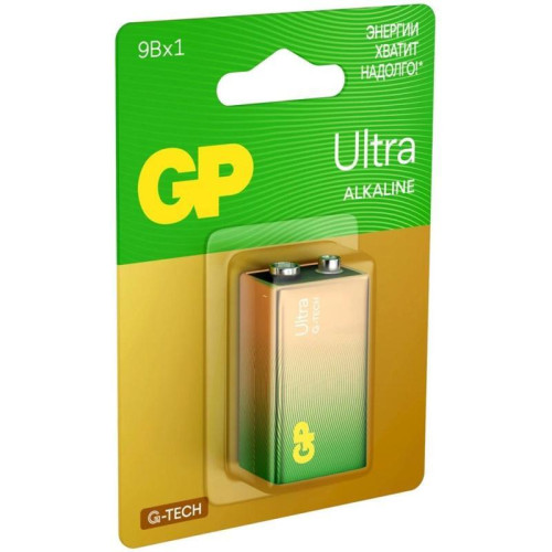Батарея GP Ultra Alkaline 1604AUA21-5CRSBC1 9V (1шт) блистер Батарея GP Ultra Alkaline 1604AUA21-5CRSBC1 9V (1шт) блистер