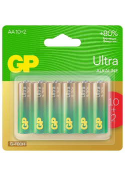 Батарея GP Ultra 15AUA21-2CRSBC12 AA (12шт) блистер