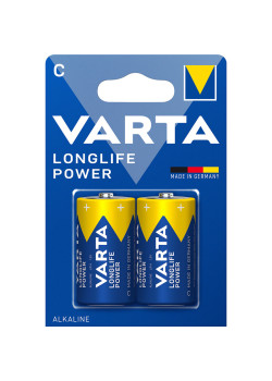 Батарейка/ Батарейка Varta LONGLIFE POWER (HIGH ENERGY) LR14 C BL2 Alkaline 1.5V (4914) (2/20/200) (2 шт.)