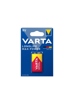 Батарейка Varta LONGLIFE MAX POWER (MAX TECH) Крона 6LR61 BL1 Alkaline 9V (4722) (1/10/50)