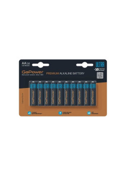 Батарейка GoPower ULTRA LR6 AA BL10 Alkaline 1.5V (10/100/800) (10 шт.)