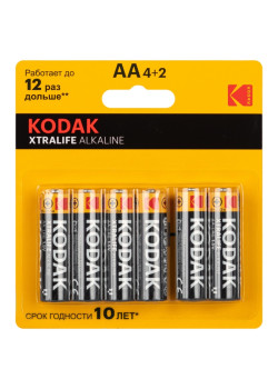 Батарейка/ Батарейка LR6-4+2BL XTRALIFE Alkaline