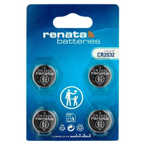 Батарейка 2032/ Батарейка Renata CR2032 BL4 Lithium 3V (4/40/400) (4 шт.)