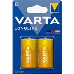 Батарейка/ Батарейка Varta LONGLIFE LR14 C BL2 Alkaline 1.5V (4114) (2/20/200) (2 шт.)