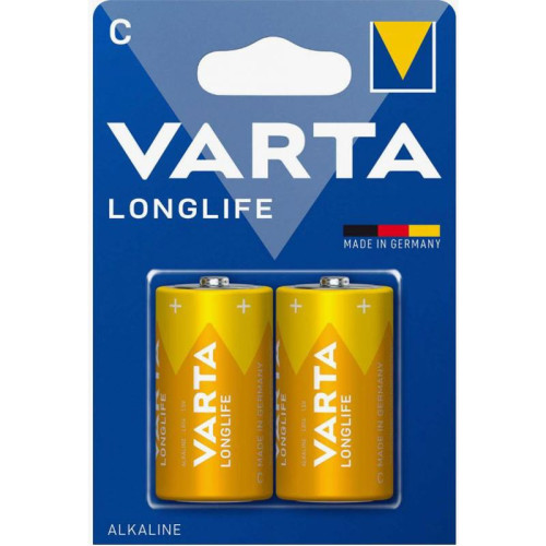 Батарейка/ Батарейка Varta LONGLIFE LR14 C BL2 Alkaline 1.5V (4114) (2/20/200) (2 шт.)