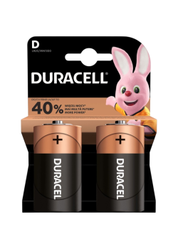 Батарейка D/ Батарейка Duracell Basic LR20 D BL2 Alkaline 1.5V (2/20/6600) (2 шт.)