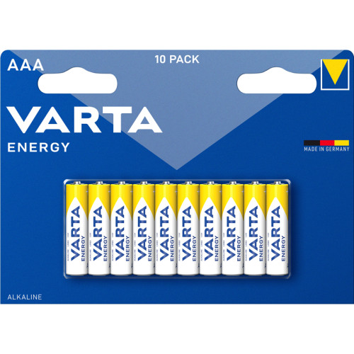 Батарейка AAA/ Батарейка Varta ENERGY LR03 AAA BL10 Alkaline 1.5V (4103) (10/200) (10 шт.)