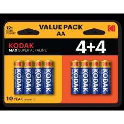 Батарейка/ Батарейка Kodak LR6 4+4BL MAX SUPER Alkaline AA
